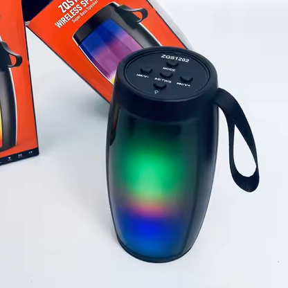 Portable Wireless Bluetooth Speaker with LED Lights and Powerful Bass