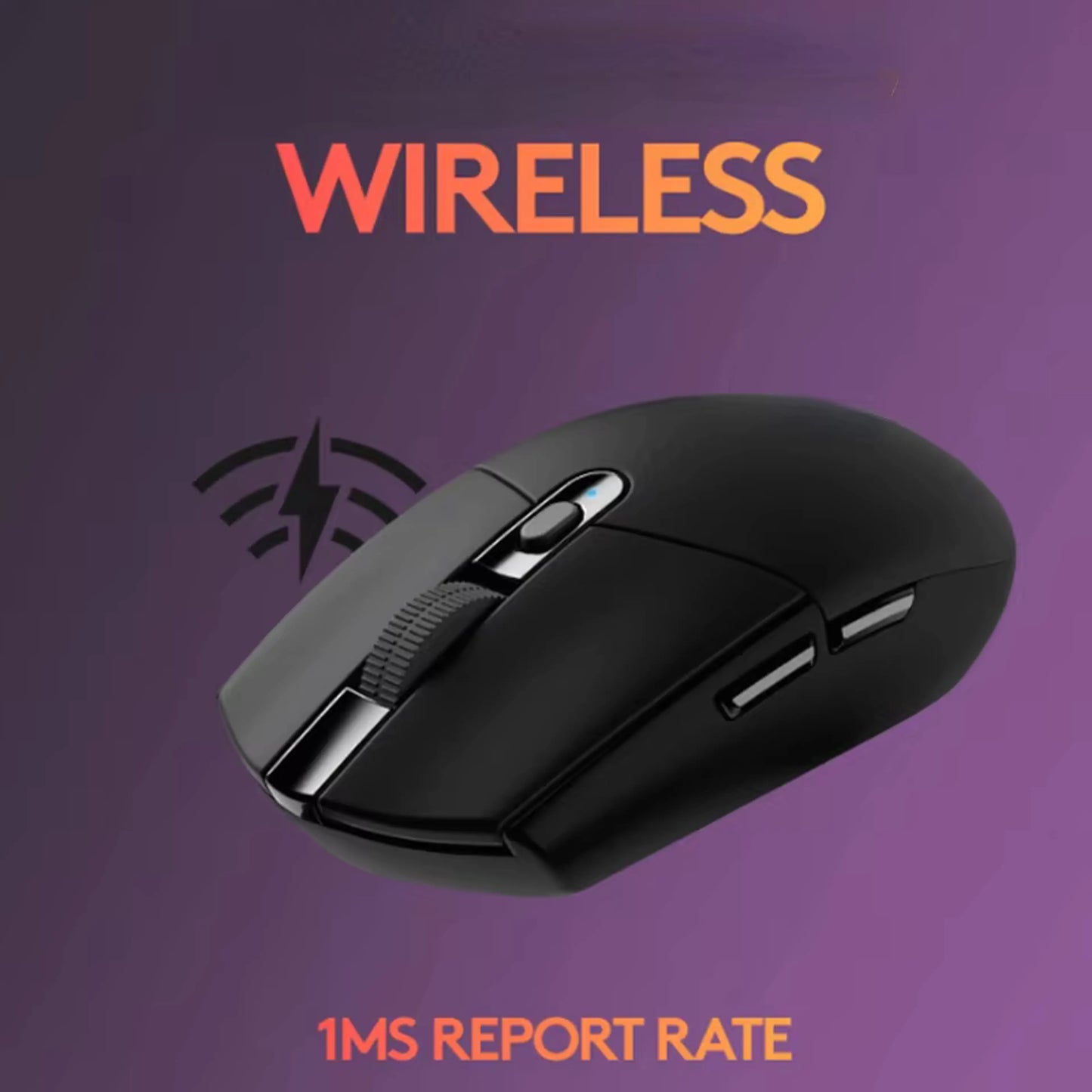 Wireless Precision Optical Gaming and Office Mouse (Black)