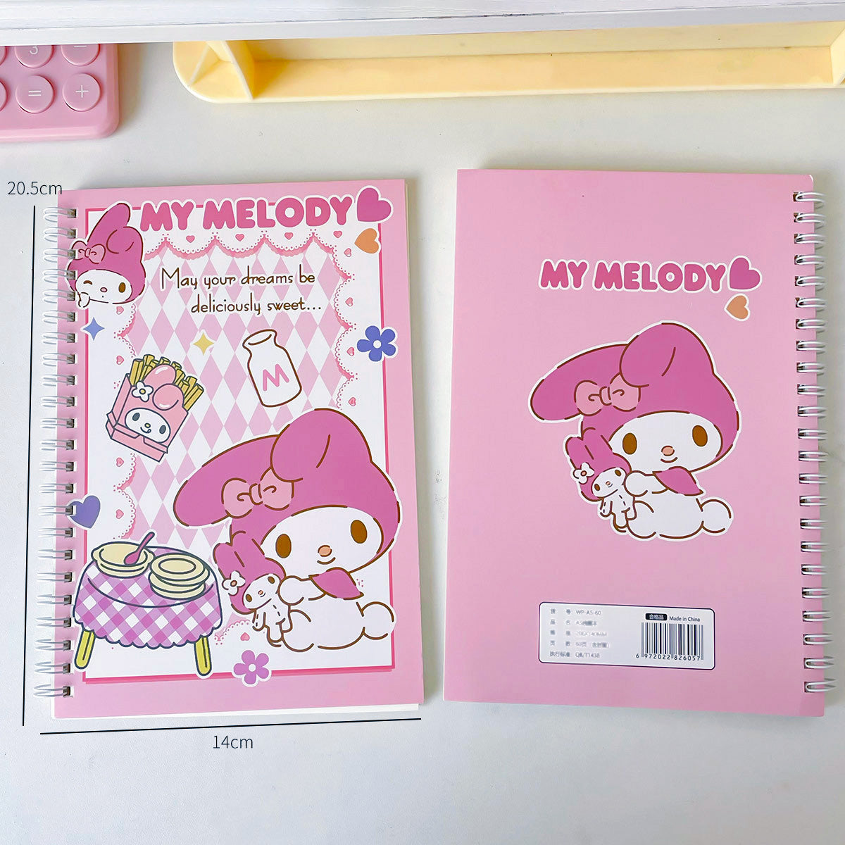 Cute Sanrio My Melody Spiral Notebook