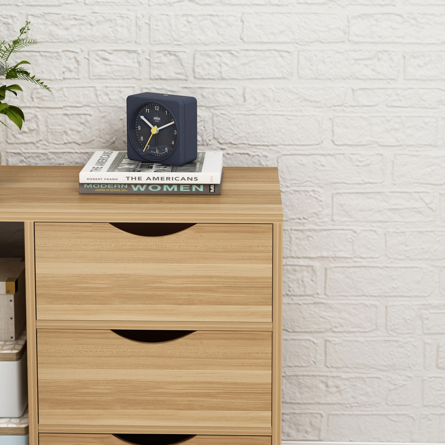 Stylish 3 Drawer Cabinet and Shelf Utility Side Table Oak