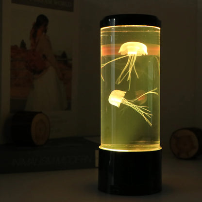 Mesmerizing Jellyfish Tank LED Night Light with Colour-Changing Sea Water Lamp