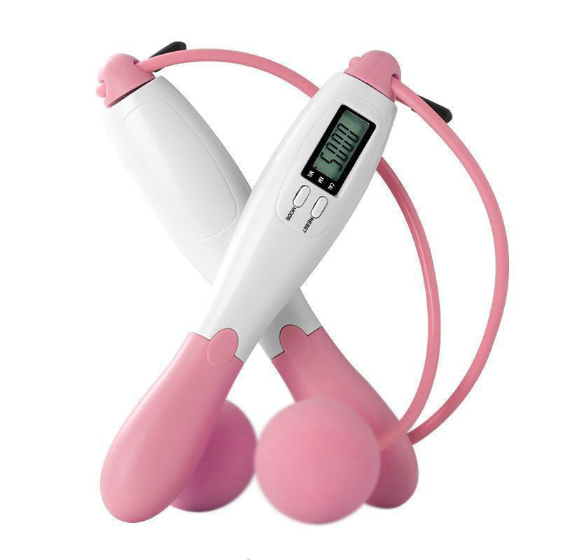 Smart Digital Jump Rope with LCD Counter for Fitness and Weight Loss Pink