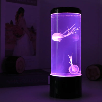 Mesmerizing Jellyfish Tank LED Night Light with Colour-Changing Sea Water Lamp