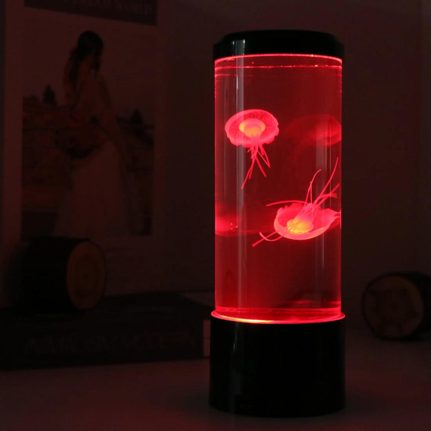 Mesmerizing Jellyfish Tank LED Night Light with Colour-Changing Sea Water Lamp