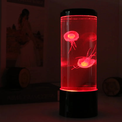 Mesmerizing Jellyfish Tank LED Night Light with Colour-Changing Sea Water Lamp