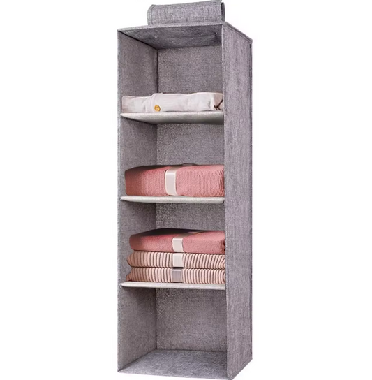 4 Level Hanging Wardrobe Organiser for Closet Storage