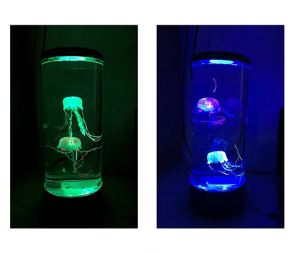 Mesmerizing Jellyfish Tank LED Night Light with Colour-Changing Sea Water Lamp