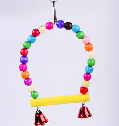 Interactive Bird Toys Set for Cage Enrichment and Fun