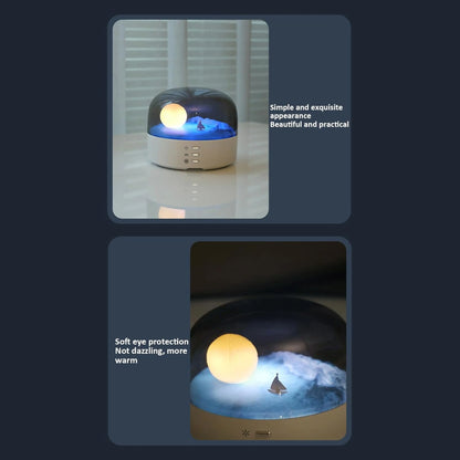 Multifunction Moon Lamp with Bluetooth Speaker Night Light & Decor