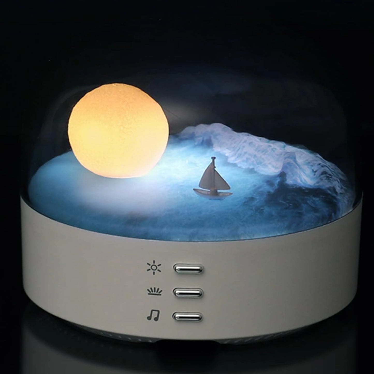 Multifunction Moon Lamp with Bluetooth Speaker Night Light & Decor