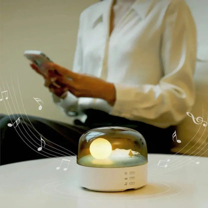 Multifunction Moon Lamp with Bluetooth Speaker Night Light & Decor