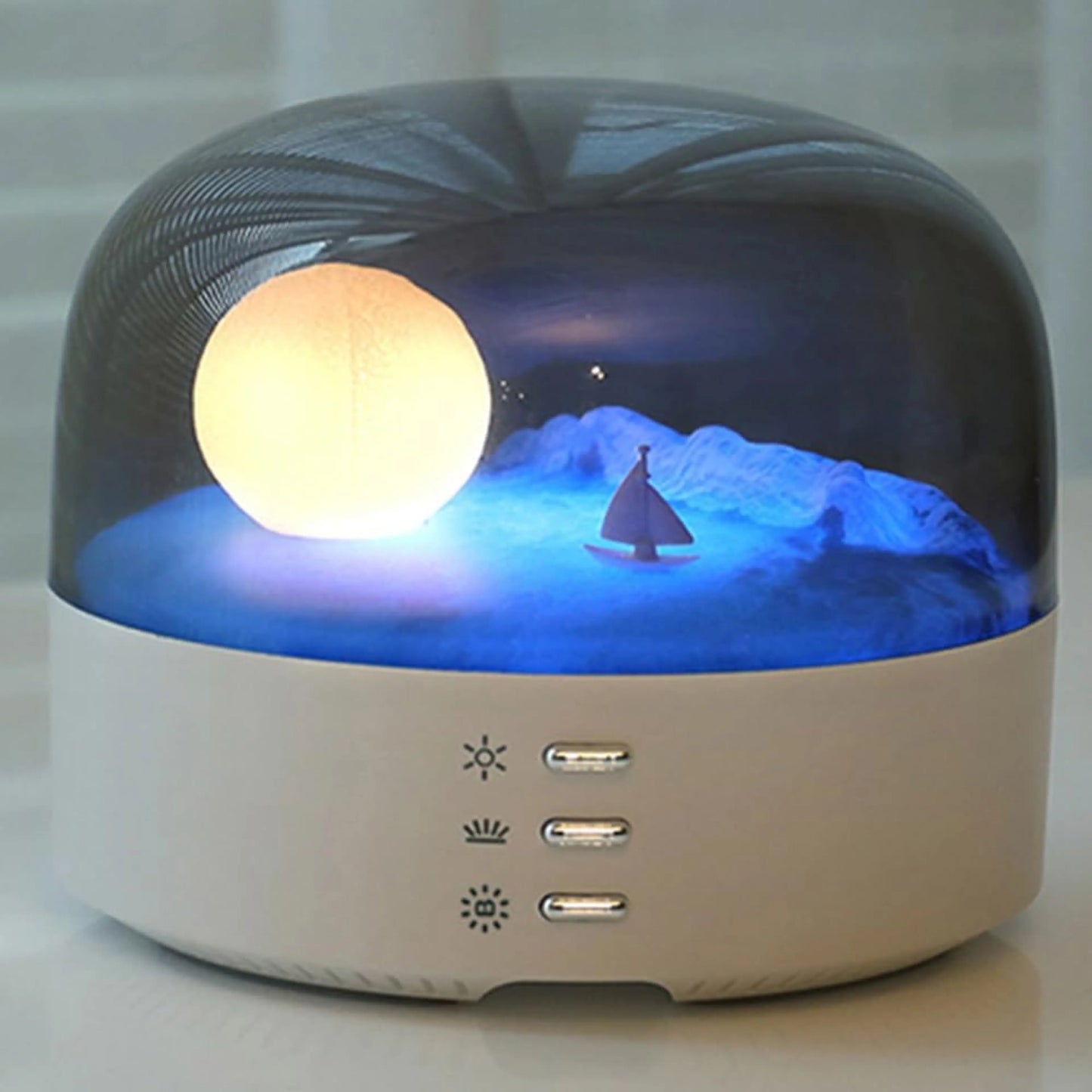 Multifunction Moon Lamp with Bluetooth Speaker Night Light & Decor