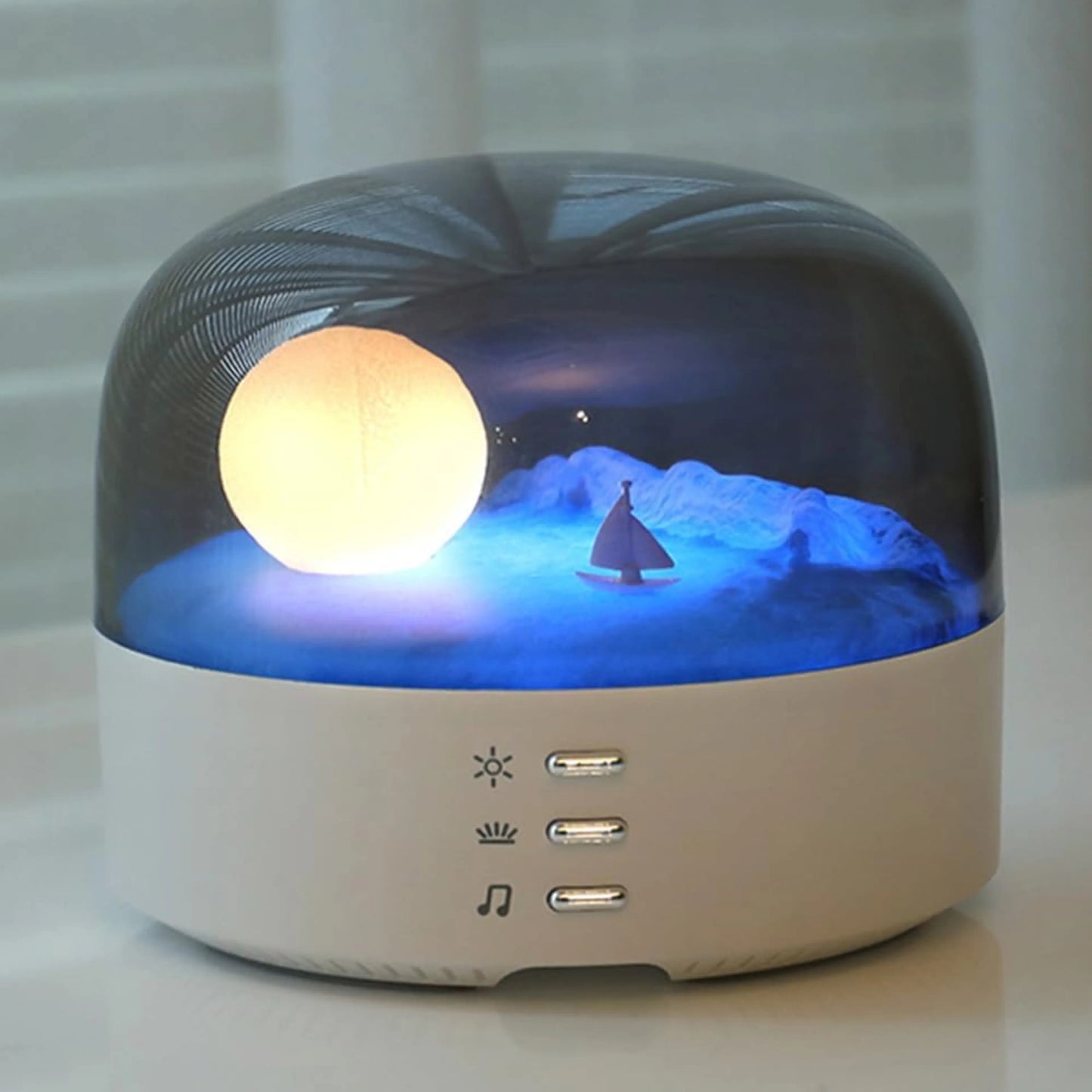 Multifunction Moon Lamp with Bluetooth Speaker Night Light & Decor