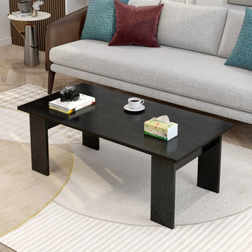 Elegant Wooden Coffee Table  for Modern Living Rooms Black