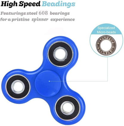 Fun Fidget Spinner Toy Blue