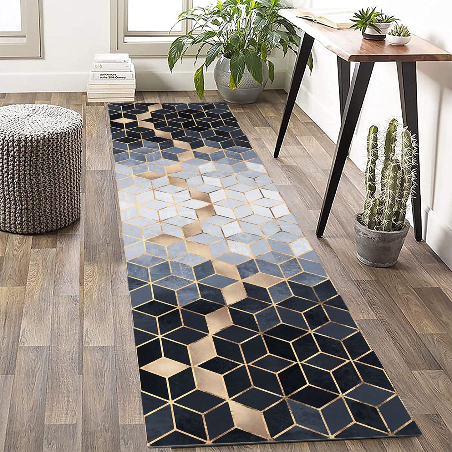 80 x 300 Elegant Non-Slip Hallway Runner Rug for Modern Homes