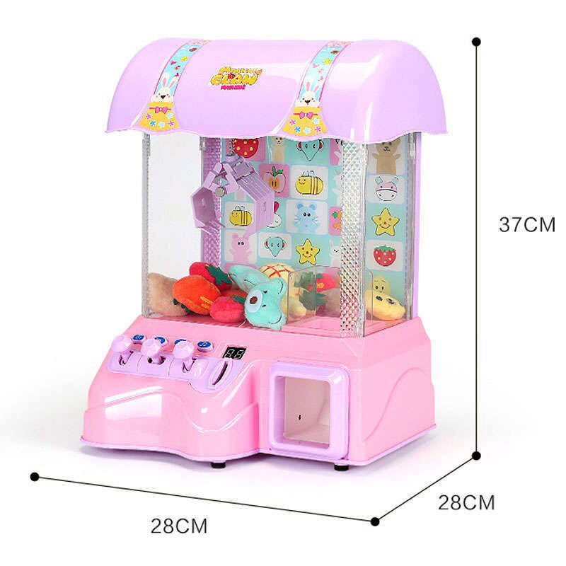 Deluxe Toy Claw Machine Arcade Game for Kids Pink