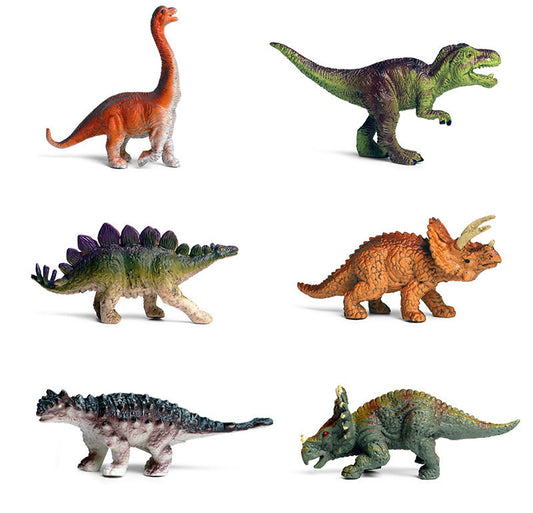 Pack of 6 Dinosaur Toy Set for Kids Educational and Fun Play Figures