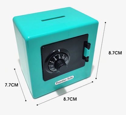 Secure Mini Piggy Bank Combination Lock Safe Deposit Box Aqua