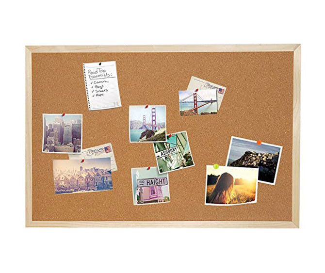 Large Corkboard Message Bulletin Notice Memo Board for Home Office