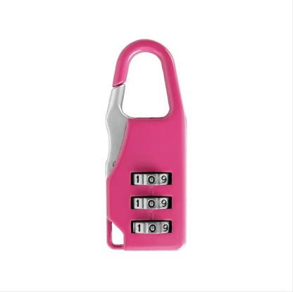 5 Pack Combination Locks for Bags Suitcase Lockers Luggage Padlocks Pink