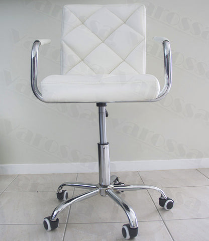 Ergonomic High-Back PU Leather Office Chair White