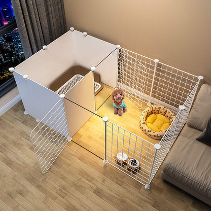 127cm Pet Playpen Dog Kennel Cage Exercise Enclosure