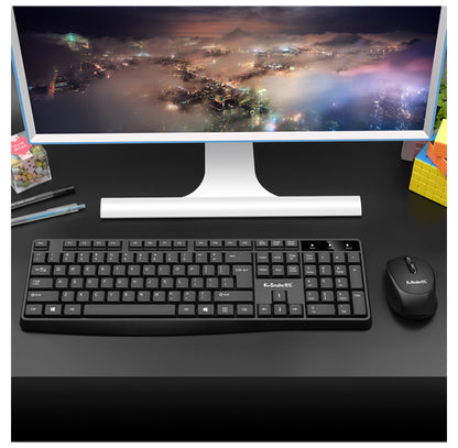 Full Size Professional Wireless Keyboard and Mouse Combo Set for Office Use