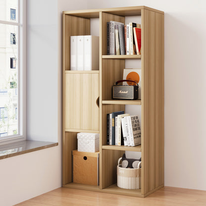 Oak Organizer Bookcase Storage Display Shelf Cabinet Closet