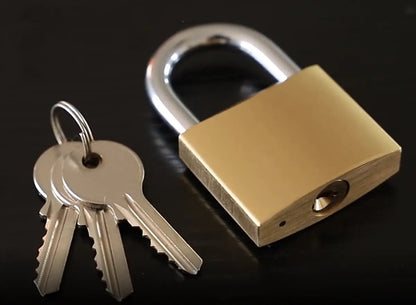 Waterproof Brass Padlock with 3 Keys for High Security