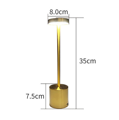 Tall Cordless LED Touch Sensor Table Lamp Modern Gold Design