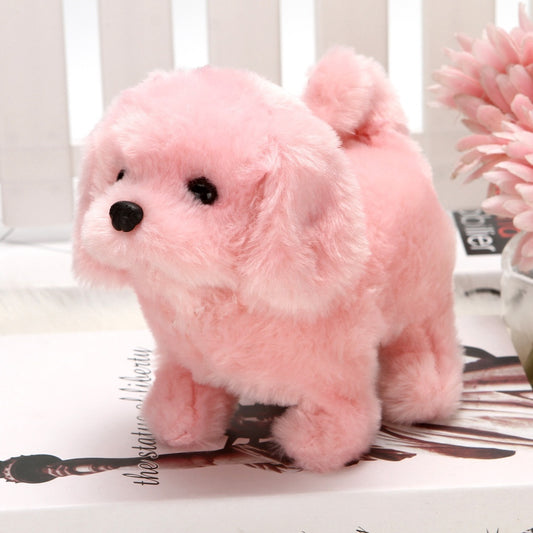 Interactive Walking Barking Plush Puppy Toy for Kids