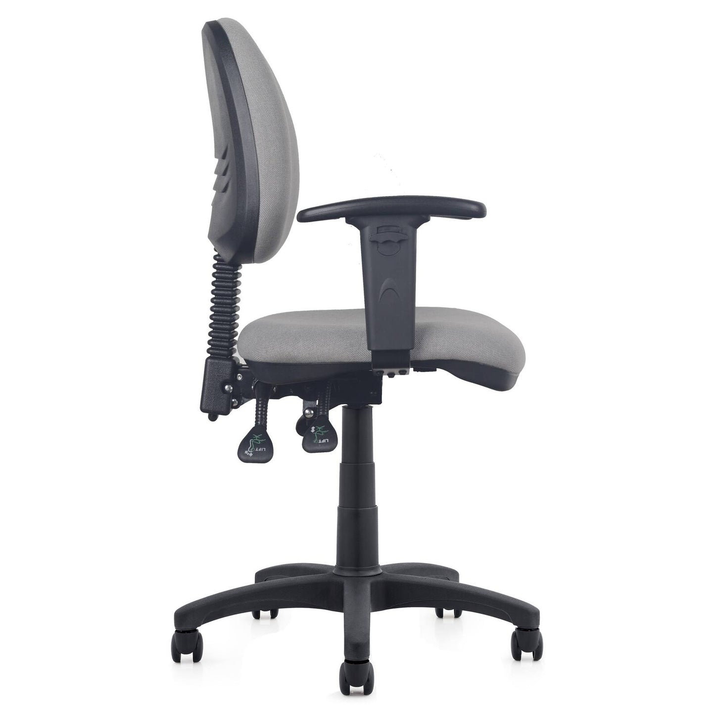 Ergonomic Heavy Duty Office Task Chair Fully Adjustable Commercial Grade Grey