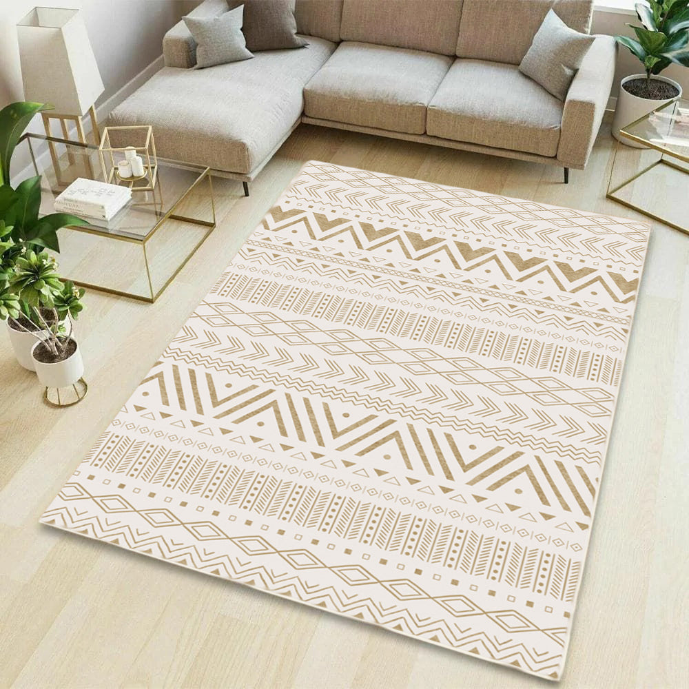 230 x 160 Large Luxury Plush Comfort Cotton Carpet Rug for Living Room