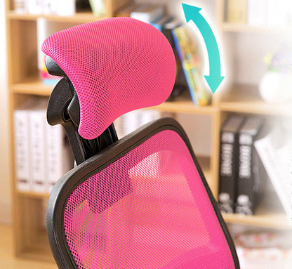 Deluxe Ergonomic High Back Office Chair Pink