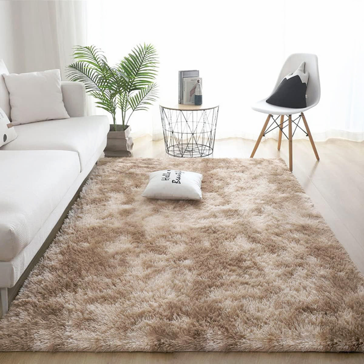 300 x 200 XL Soft Comfortable Shag Rug Tan