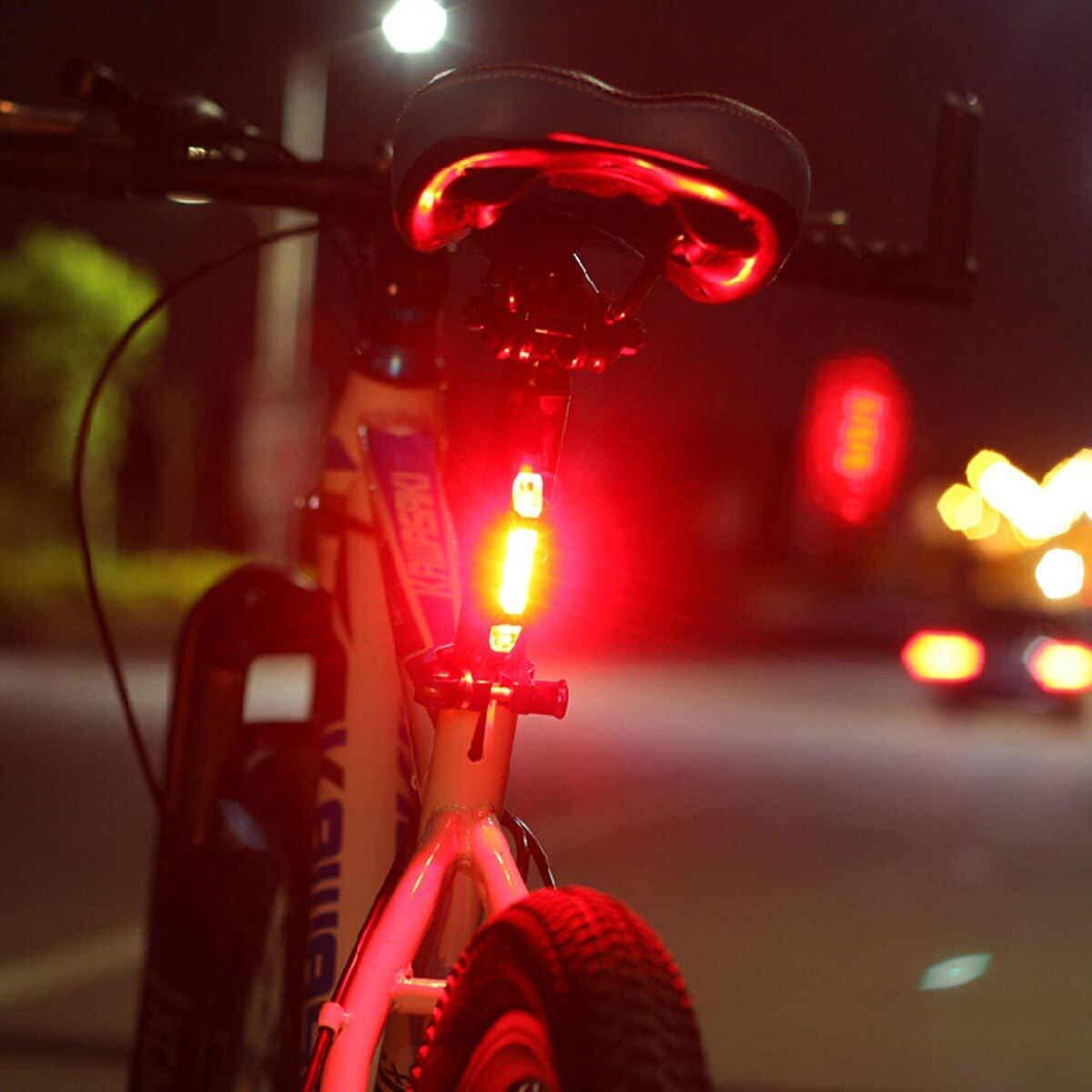 USB Rechargeable LED Bike Tail Light for Enhanced Cycling Safety