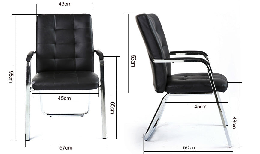 Set of 2 Stylish Ergonomic Office Visitor Conference Chair