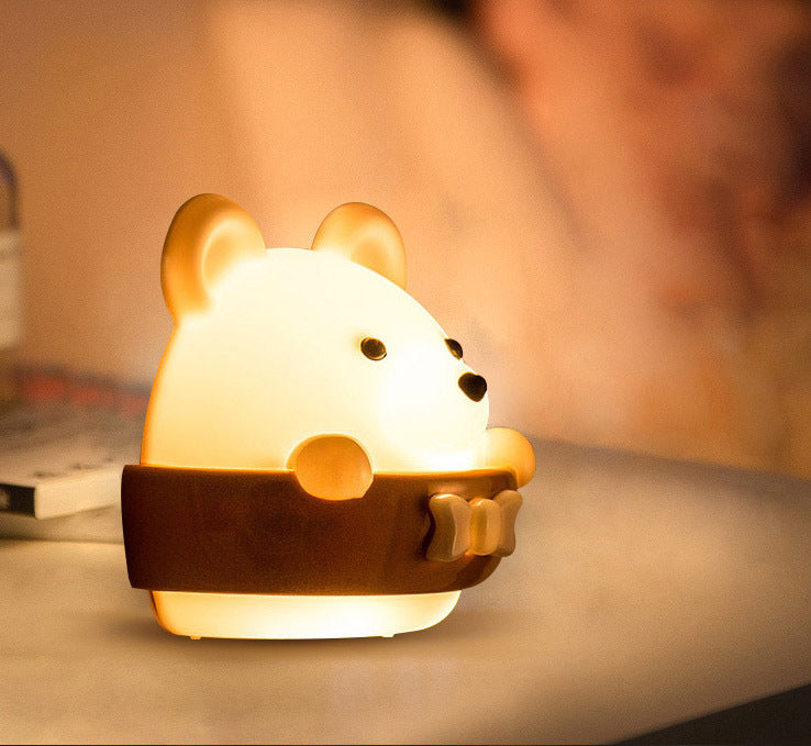 Adorable USB Rechargeable LED Bear Lamp with Remote Control