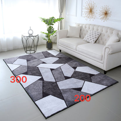 XL Extra Large 300 x 200 Luxury Plush Comfort Rock Rug Carpet Mat