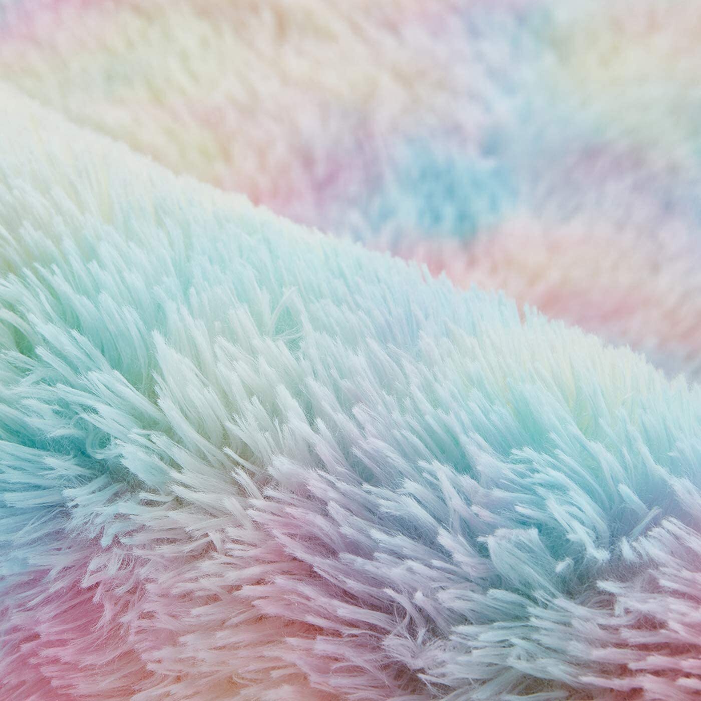 300 x 200 XL Plush Shag Rug for Living Room Rainbow