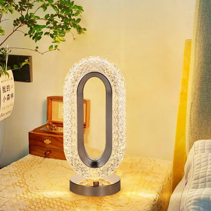 Elegant Crystal LED Table Lamp Night Light for Home Decor