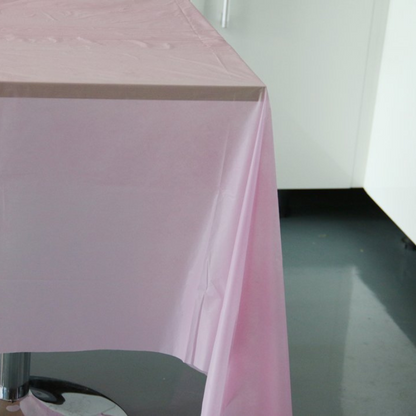 Large Disposable Party Tablecloth for Rectangle Tables Pink