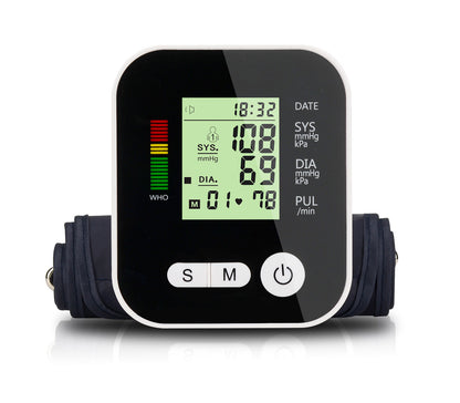 Large LCD Automatic Arm Blood Pressure Monitor with Accurate Readings