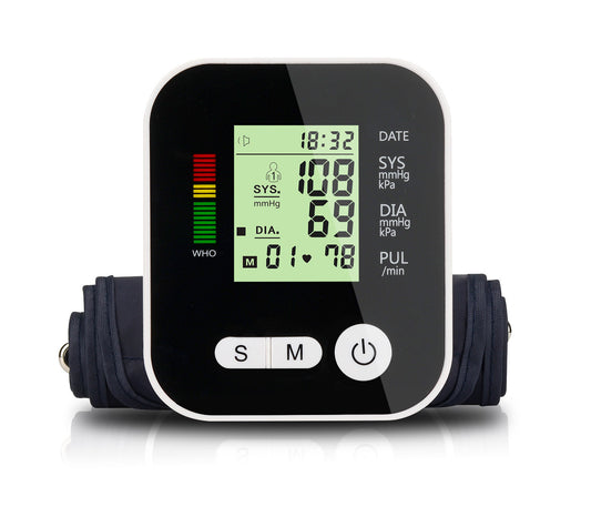 Large LCD Automatic Arm Blood Pressure Monitor Accurate Readings