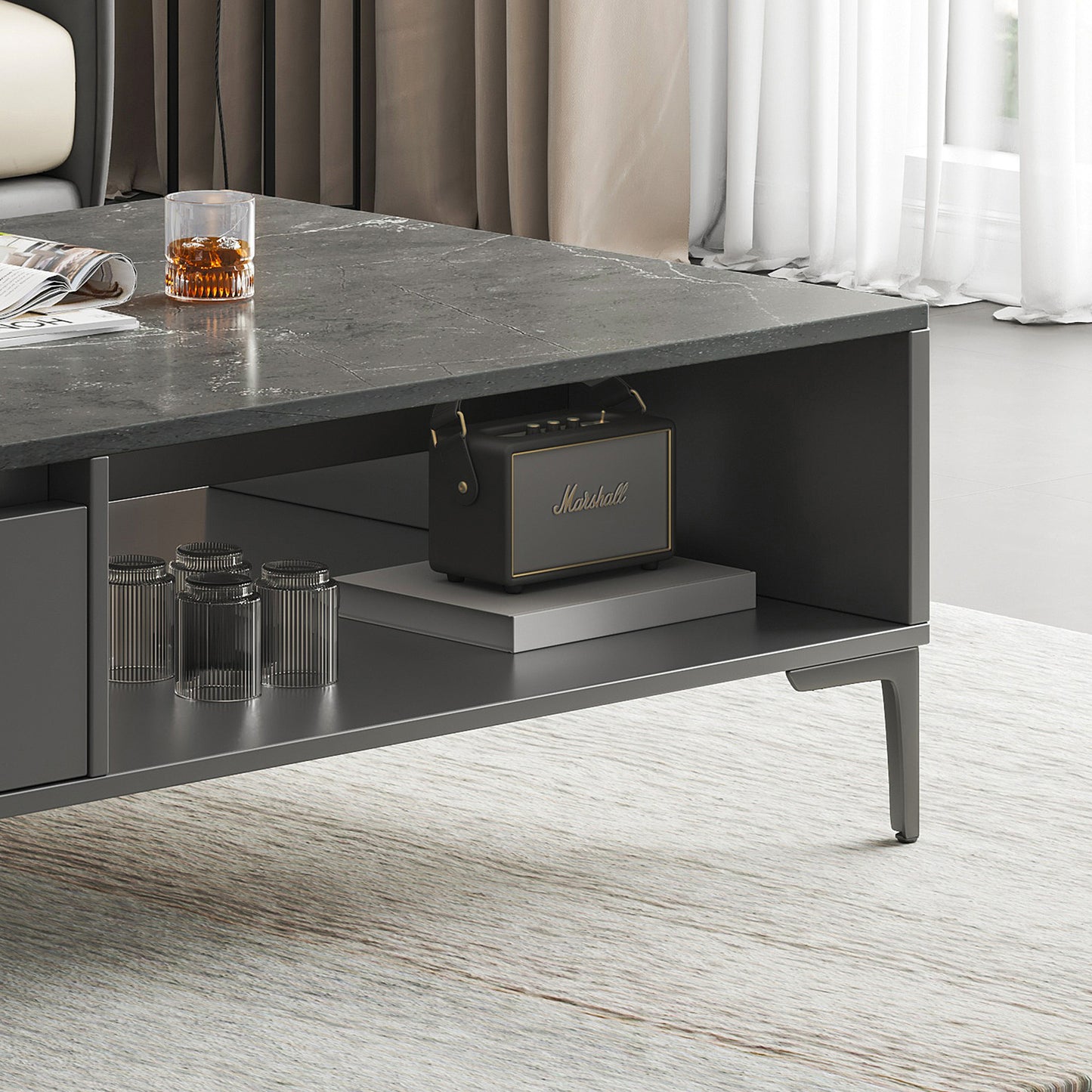 Miro Large Modern Coffee Table with Hidden Storage