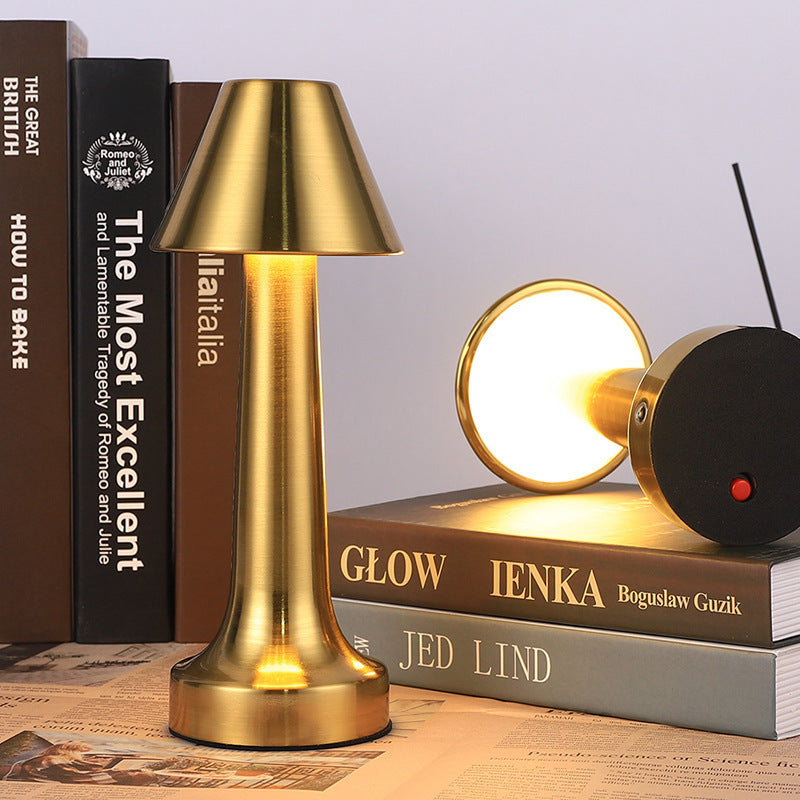 Cordless Touch Sensor LED Table Lamp Gold