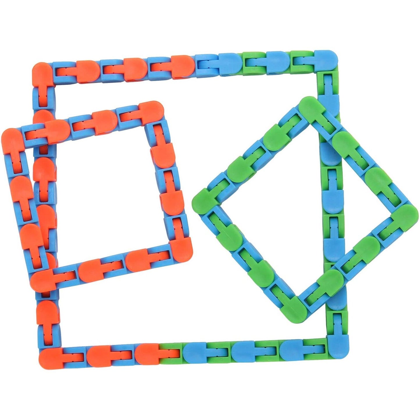 24 Link Wacky Track Snake Puzzle Fidget Toy for Stress Relief and Focus