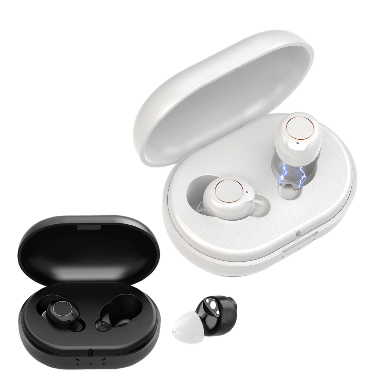 Rechargeable Wireless Hearing Aid with Advanced Noise Canceling Technology