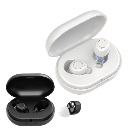 Rechargeable Wireless Hearing Aid with Advanced Noise Canceling Technology